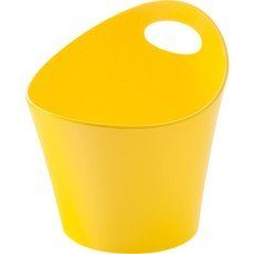 Pot range-couverts plastique jaune anis n°4