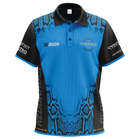 CHEMISE DE FLÉCHETTES PETER WRIGHT SNAKEBITE DOUBLE WORLD CHAMPION TOUR POLO