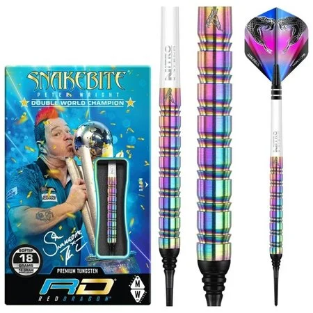 PETER WRIGHT SNAKEBITE 1 SOFT TIP – FLÉCHETTES POINTE PLASTIQUE