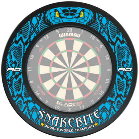 SNAKEBITE DOUBLE WORLD CHAMPION DARTBOARD SURROUND