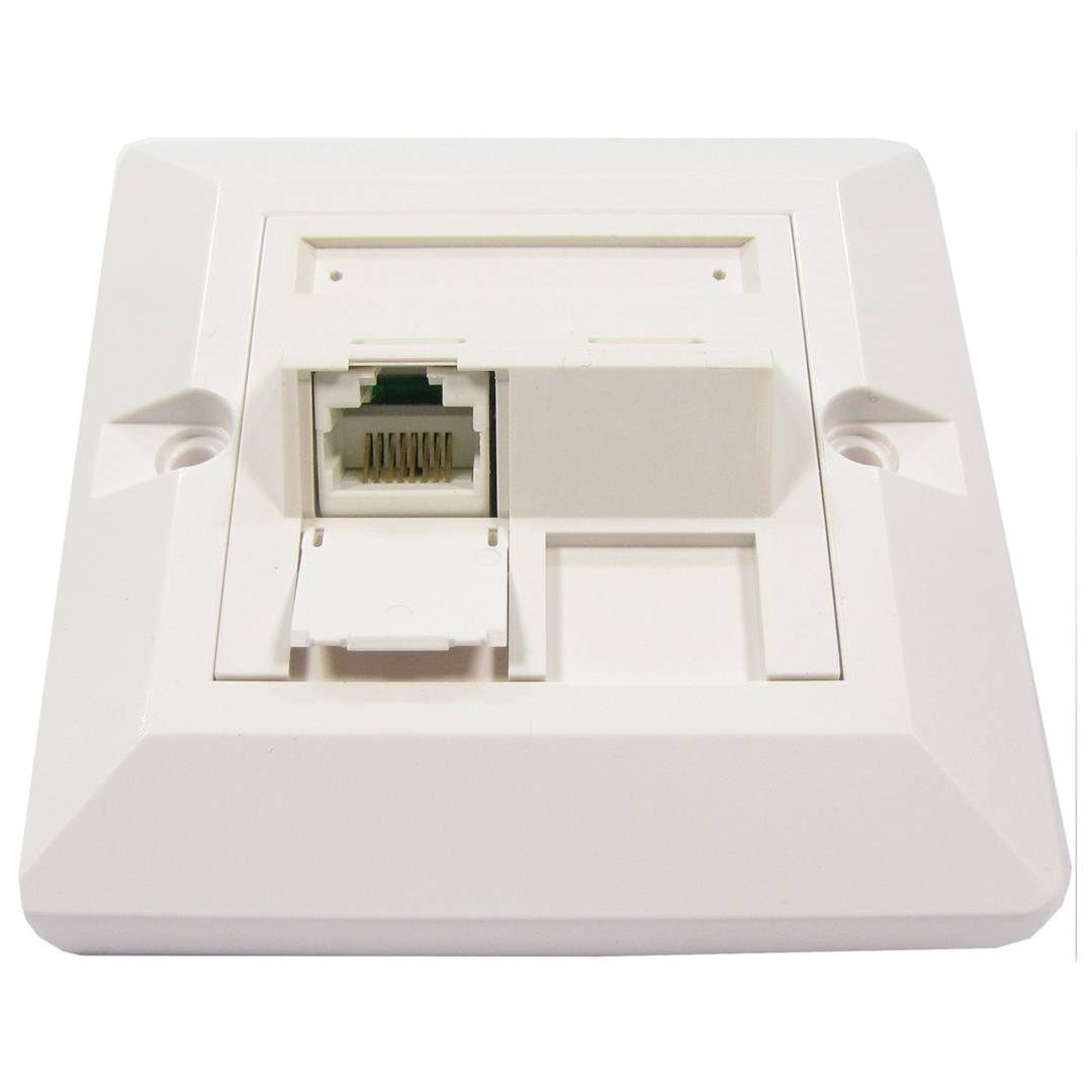 80×80 plaque murale RJ45 Cat.5e 1-UTP