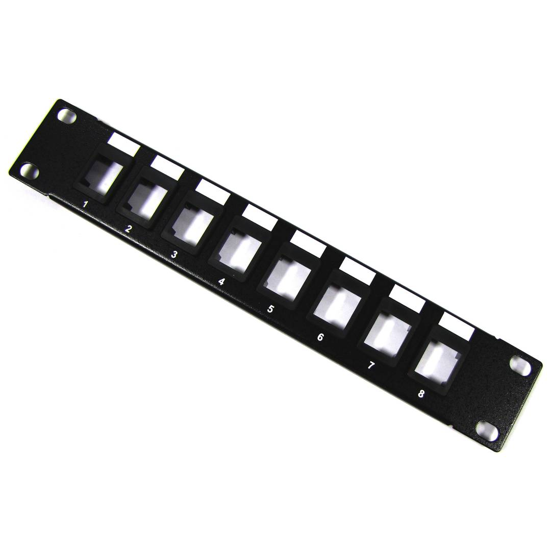 8port rack10 panneau de brassage 1U pour Keystone Type 110 configurable