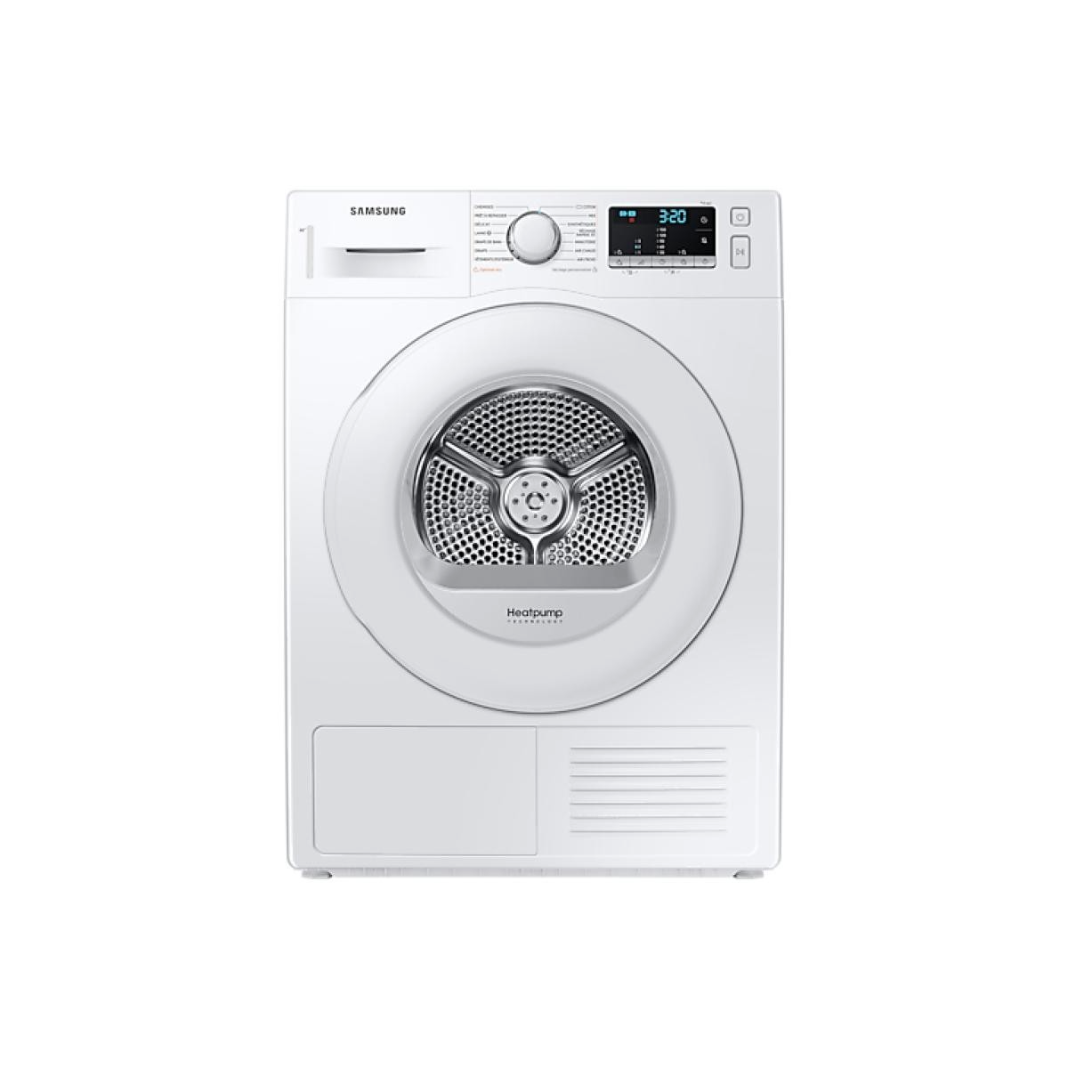 Sèche-linge à pompe à chaleur avec condenseur 60cm 9kg blanc – DV90TA040TE – SAMSUNG