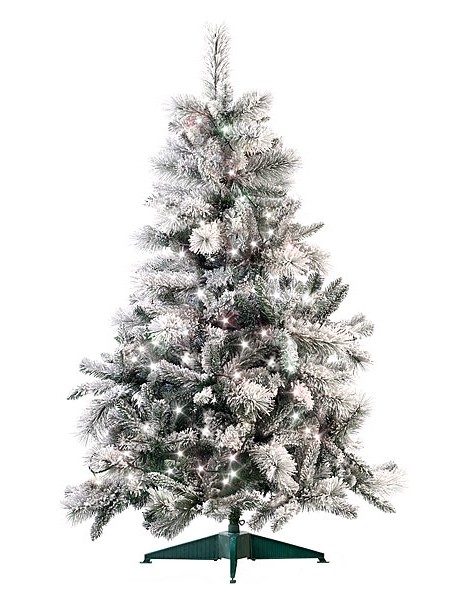 Sapin de Noël enneigé à 517 branches, 300 LED, 180 cm Infactory
