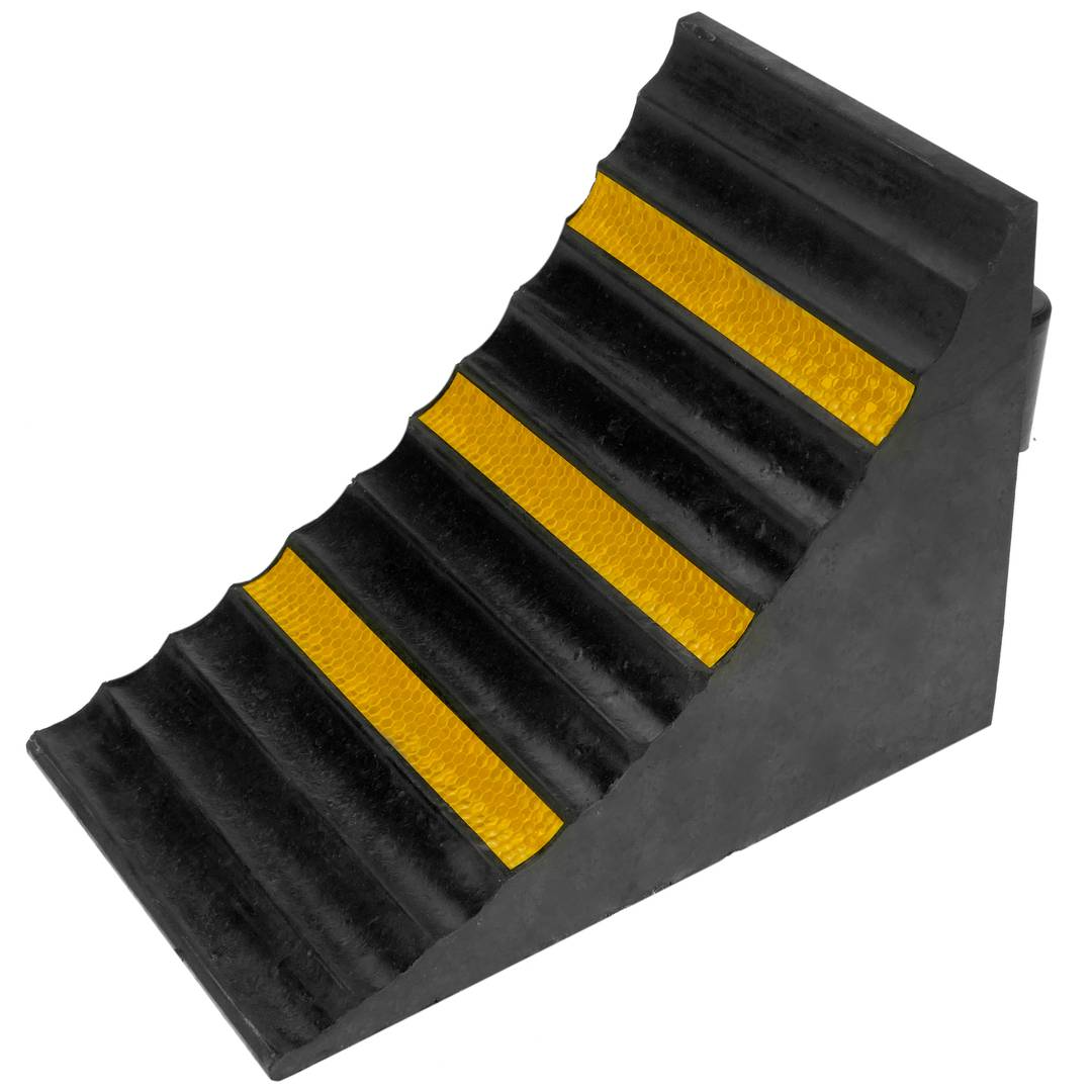 Cales de roues de caoutchouc pour voitures véhicules et caravane 157x250x188 mm