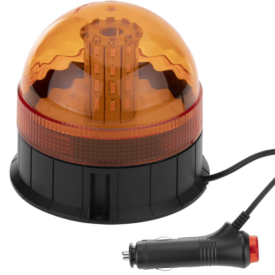 Lampe stroboscopique d’urgence rotative attachée magnétiquement multimode 10 V orange