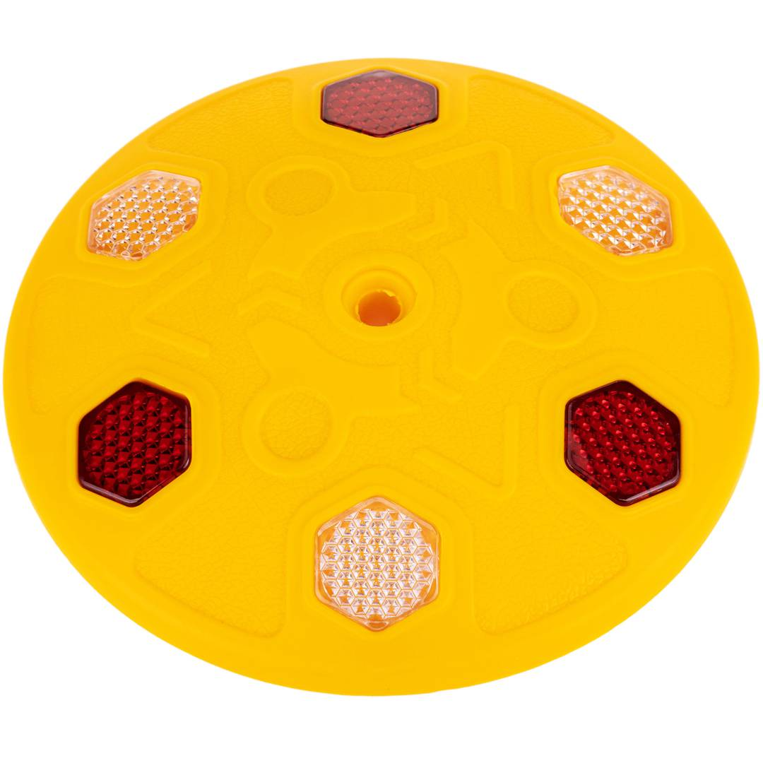 Réflecteur sol jaune réflecteur routier 140x140x20mm