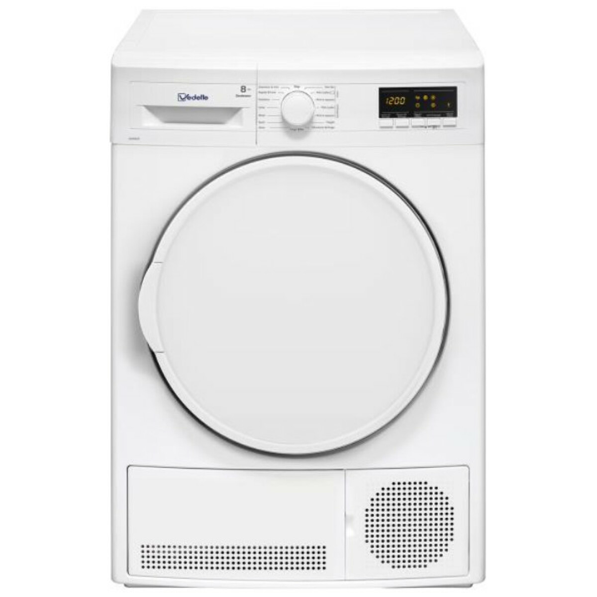 Sèche-linge à condensation 60cm 8kg b blanc – vdm8cw – VEDETTE