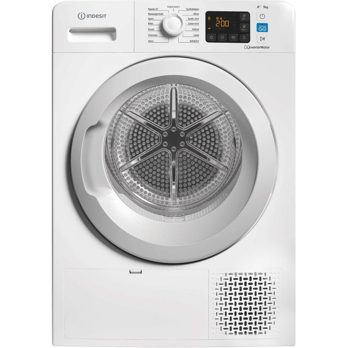 Sèche-linge à condensation 9kg INDESIT 60cm, YTM 1192 XFR