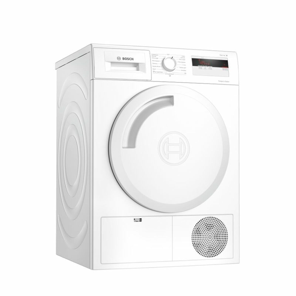 Sèche-linge pompe à chaleur avec condenseur 60cm 7kg a+ blanc – wth83002ff – BOSCH