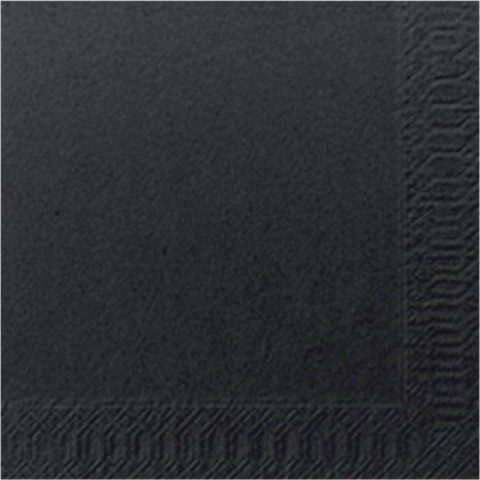 SERVIETTE OUATE NOIRE 24X24CM /300