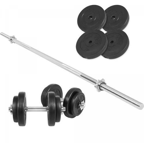 GORILLA SPORTS Set d’haltères de 60 KG (avec disques plastique)