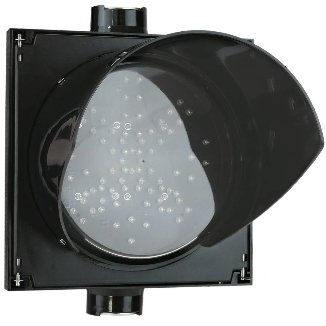 Feu de circulation pour intérieur et extérieur IP65 1 x 200mm 12-24V avec vert-flèche et rouge-croix