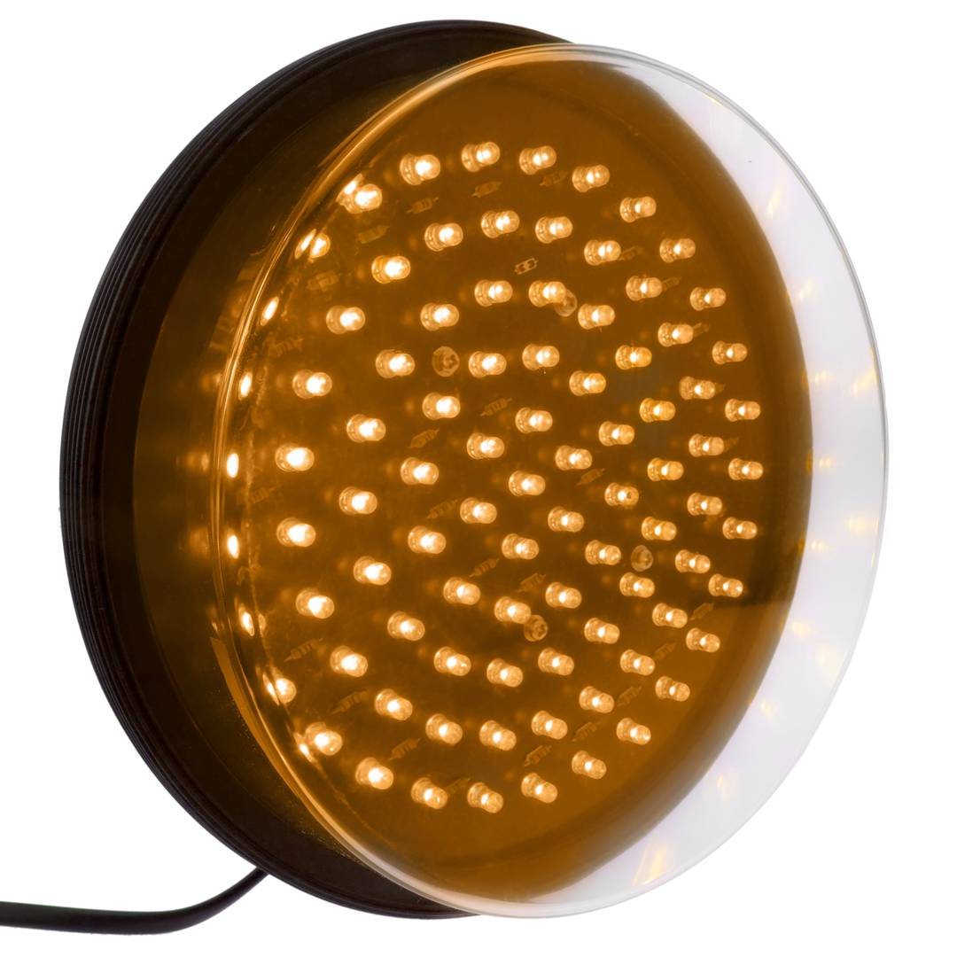 Feu à LED pour feu de signalisation IP65 200mm 12-24V jaune