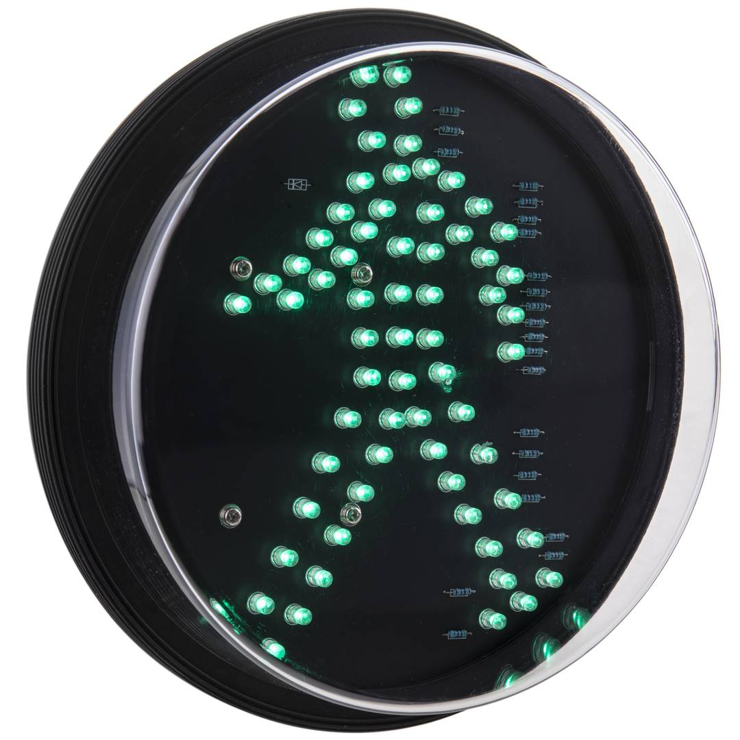 Feu à LED pour feu de signalisation IP65 200mm 12-24V piéton vert