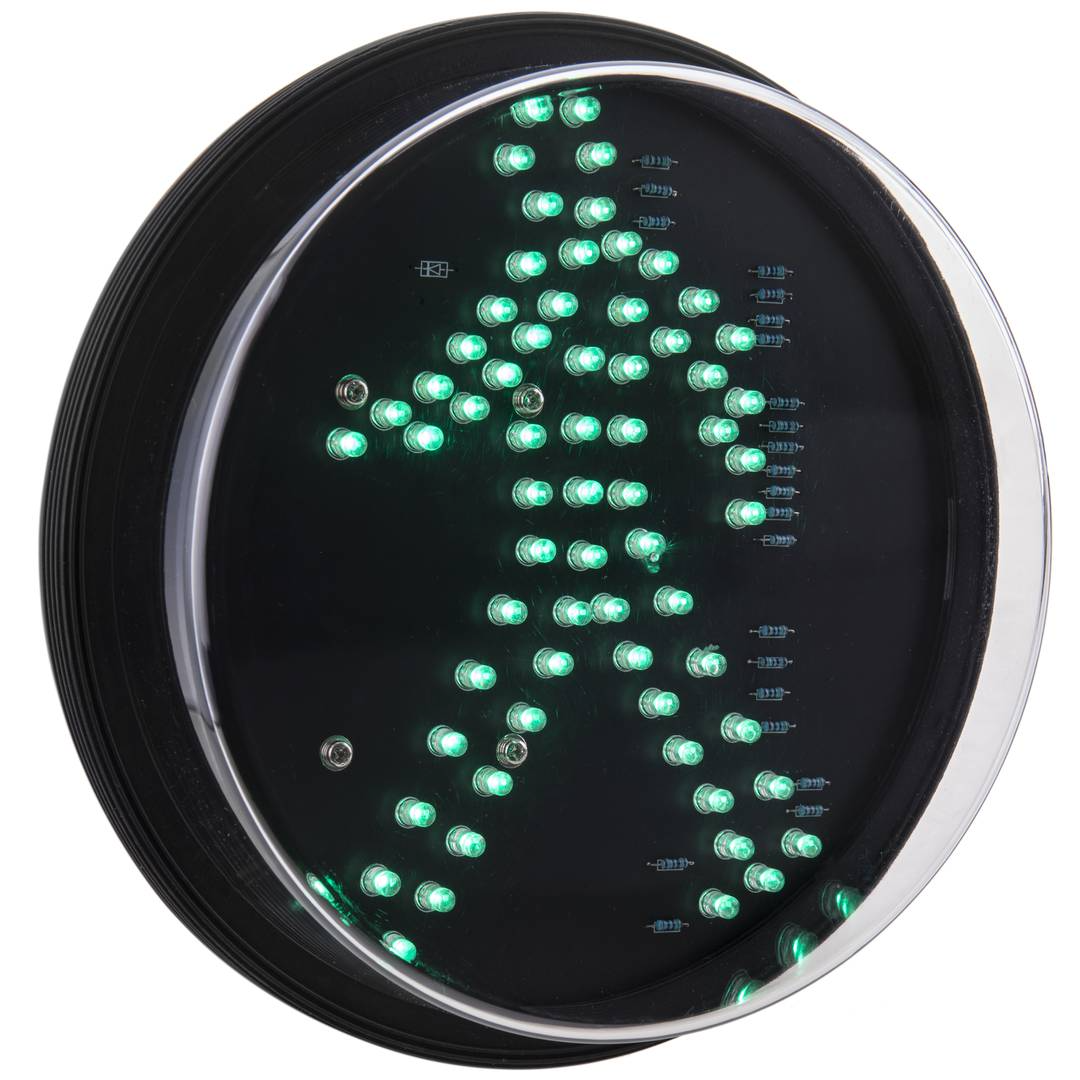 Feu à LED pour feu de signalisation IP65 200mm 12-24V piéton vert