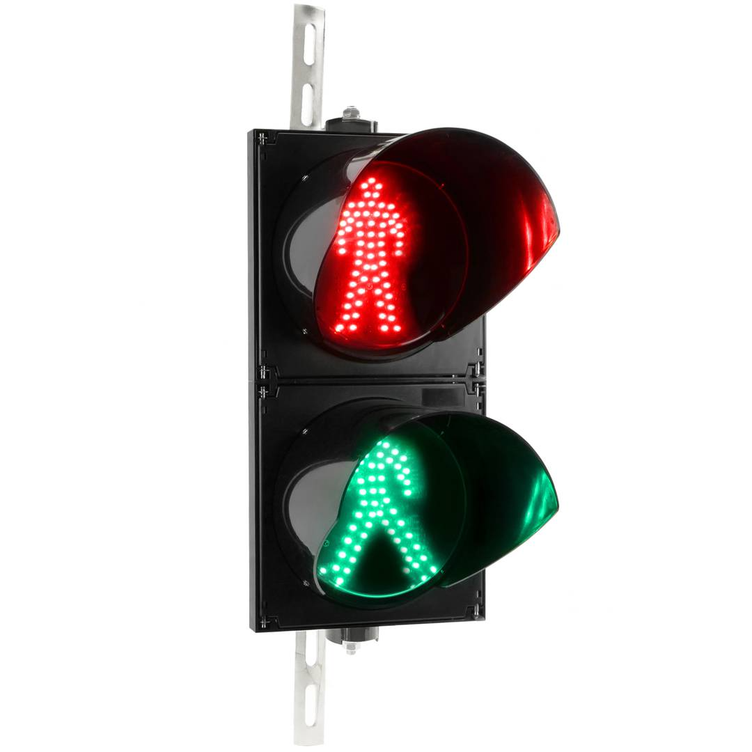 Feu de circulation pour intérieur et extérieur IP65 2 x 200mm 220V avec vert et rouge pour piétons