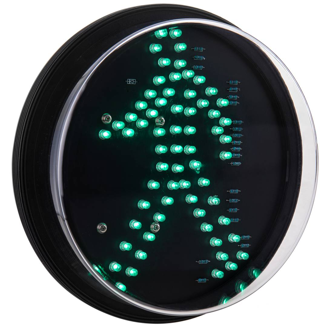 Feu de signalisation à LEDs IP65 200mm 220VAC feu vert pour piétons