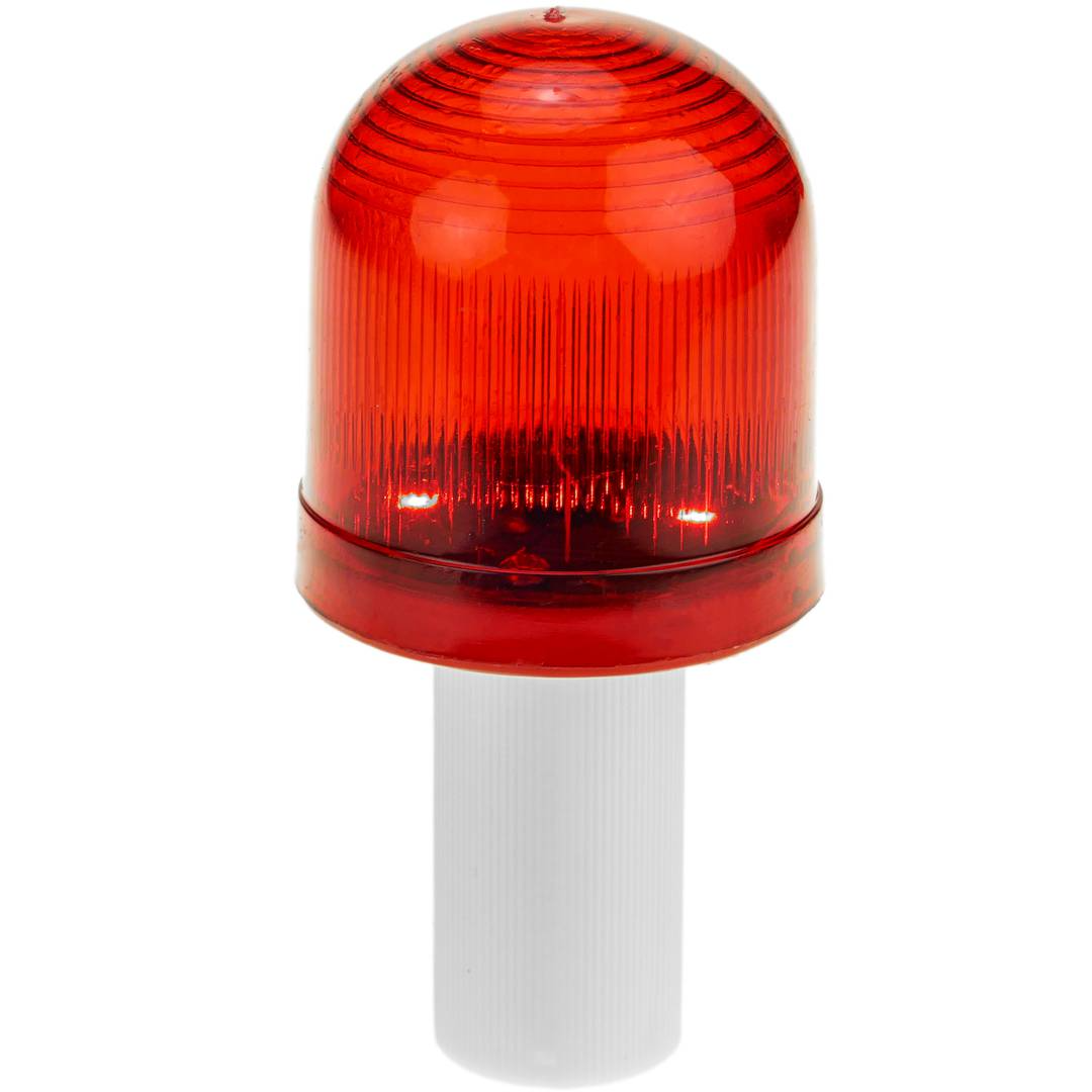 Feu rouge de signalisation et de balises