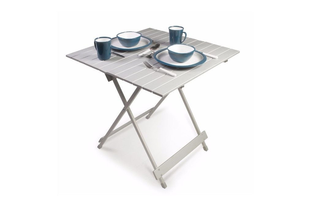 TABLE ALUMINIUM PLIANTE 70X70 KAMPA