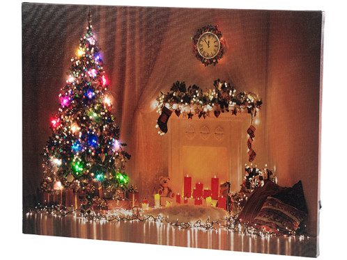Tableau lumineux à LED couleur changeante “Noël” 50 x 38 cm