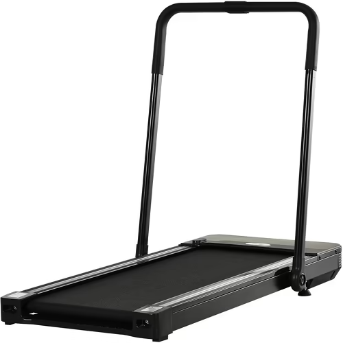 HOMCOM Tapis de course Fitness électrique pliable – 1 à 10 Km/h – écran LED multifonctions – puissance 600 W – acier noir