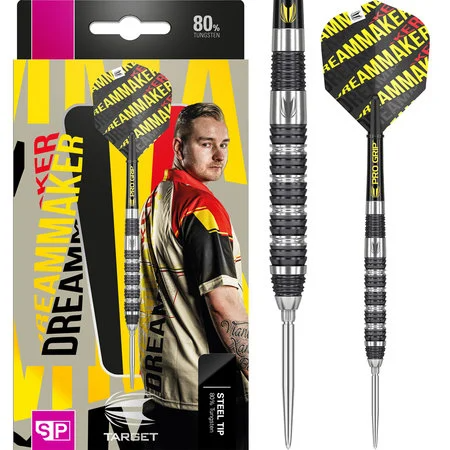 TARGET DIMITRI VAN DEN BERGH SP 80% – FLÉCHETTES POINTE ACIER