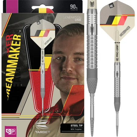 TARGET DIMITRI VAN DEN BERGH SP G1 90% – FLÉCHETTES POINTE ACIER