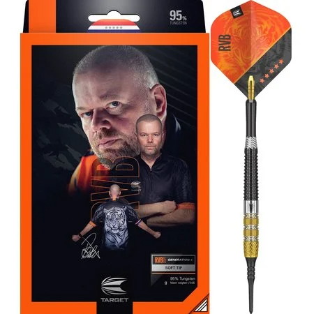 TARGET RAYMOND VAN BARNEVELD GEN 4 95% SOFT TIP – FLÉCHETTES POINTE PLASTIQUE