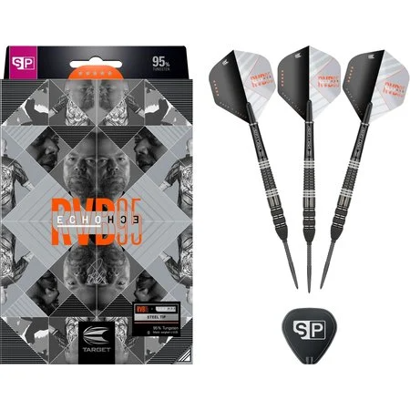 TARGET RAYMOND VAN BARNEVELD X ECHO SWISS POINT 95% – FLÉCHETTES POINTE ACIER