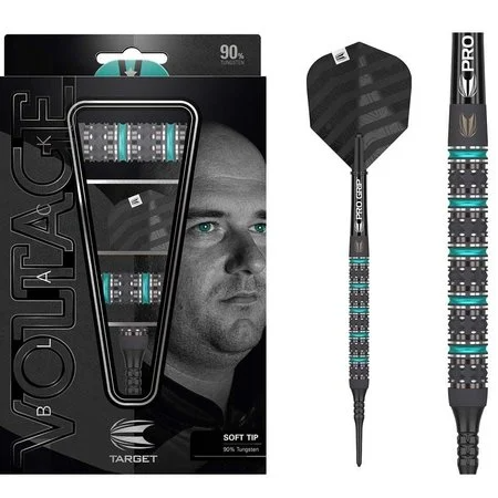 TARGET ROB CROSS BLACK 90% SOFT TIP – FLÉCHETTES POINTE PLASTIQUE