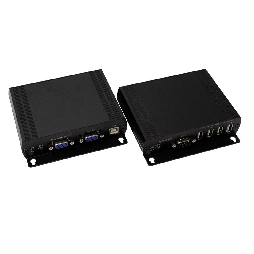 AUDIO VGA Extender IR câble USB RS232 et UTP Cat.6 Cat.5e