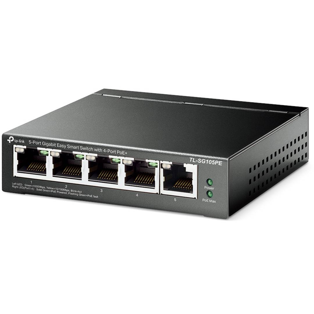Commutateur Gigabit 5 ports TP-Link TL-SG105PE (4 PoE +)