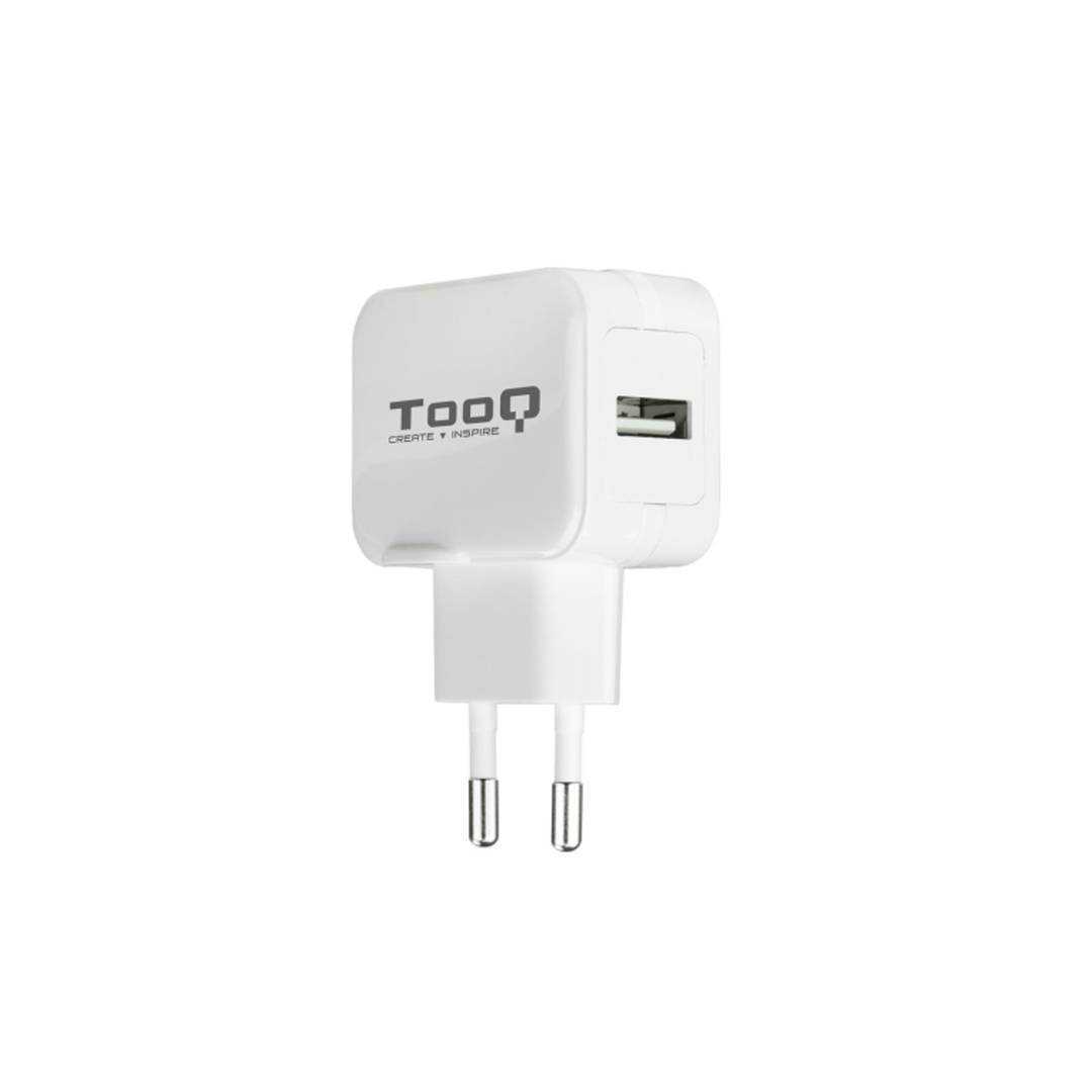 Chargeur USB 5V et 2.4A couleur blanche TooQ TQWC-1S01WT