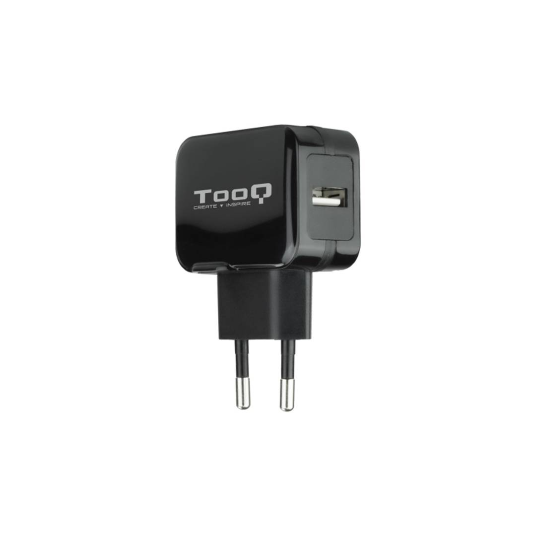 Chargeur USB 5V et 2.4A couleur noire TooQ TQWC-1S01