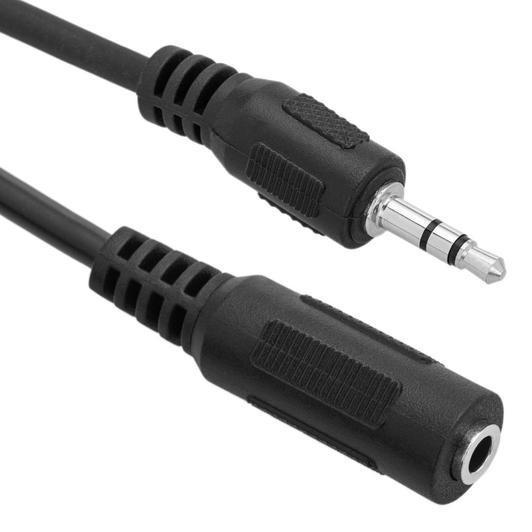 Câble audio stéréo mini jack 3.5 M/F 1.8m