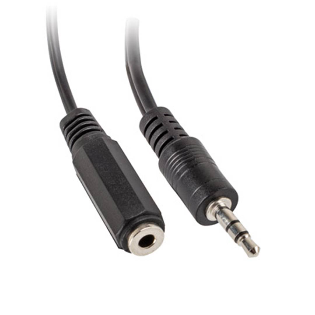 Adaptateur Lanberg stéréo jack 3,5 mm mâle 3 broches vers 2x stéréo jack 3,5 mm 3 broches femelle 10 cm noir