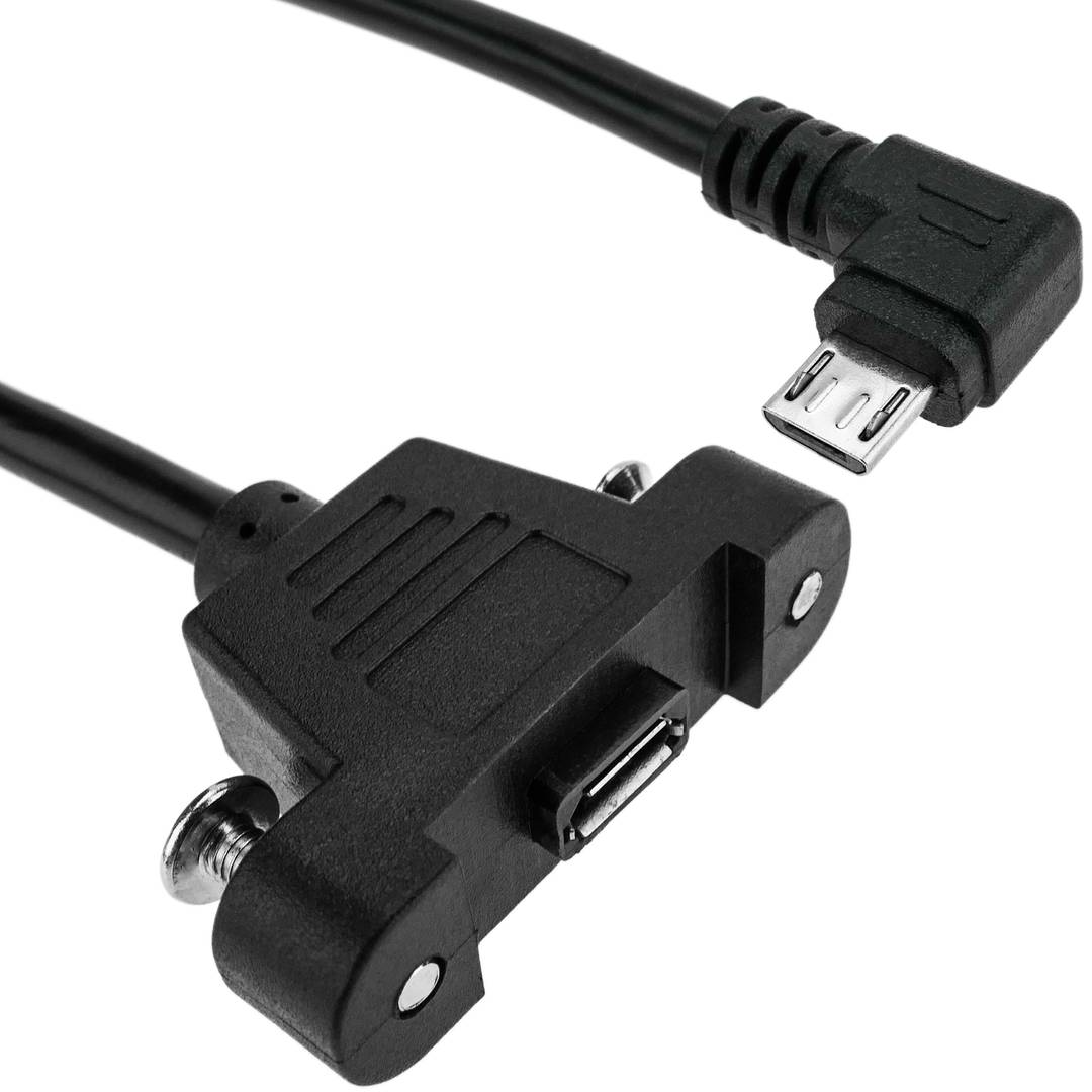 Adaptateur Micro USB mâle en couches pour Micro USB femelle pour panneau