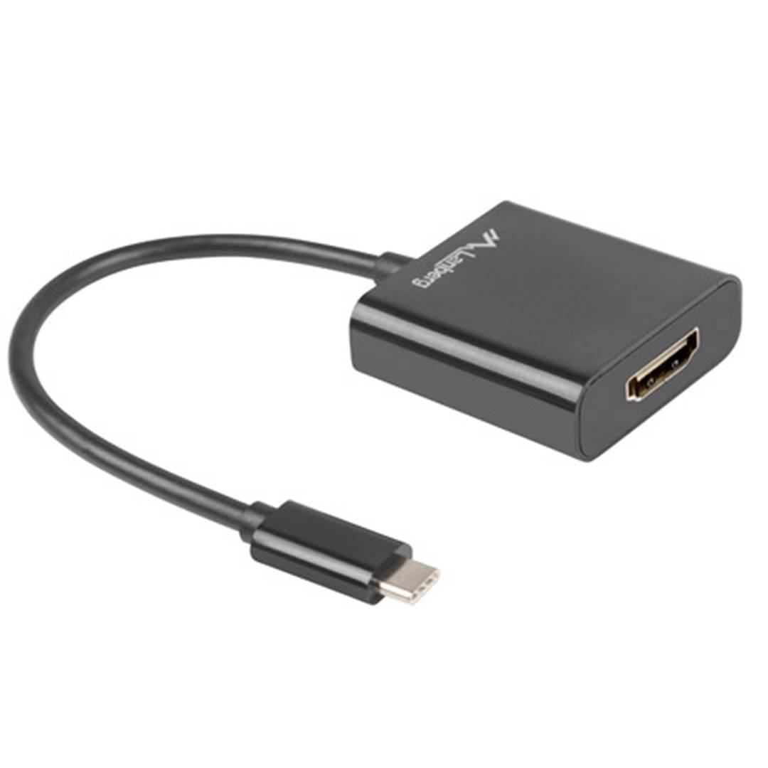 Adaptateur vidéo Lanberg Mini USB-C mâle 3.1 vers HDMI femelle