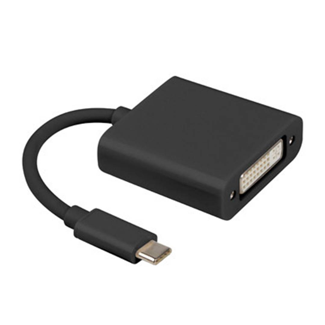 Adaptateur vidéo Lanberg Mini USB-C mâle 3.1 vers DVI (24+5) femelle