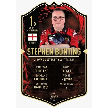 ULTIMATE DARTS CARD STEPHEN BUNTING