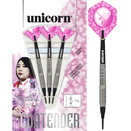 UNICORN CONTENDER KASUMI SATO 70% SOFT TIP – FLÉCHETTES POINTE PLASTIQUE