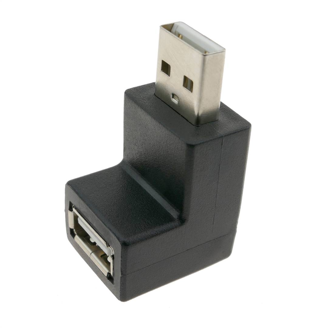 Adaptateur USB A mâle à A femme angle