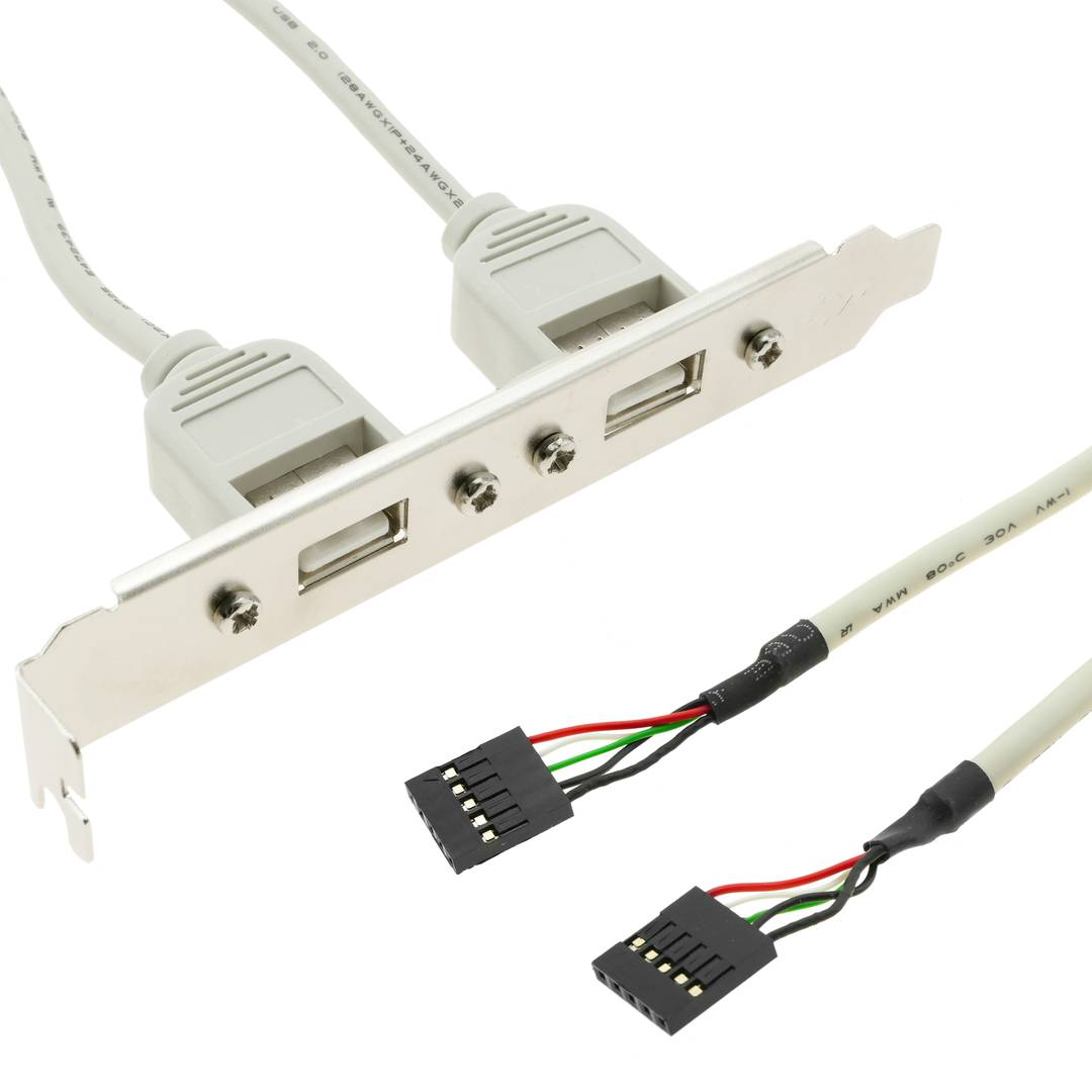 Adaptateur USB carte mère de broches 2×5 à 2xAH support