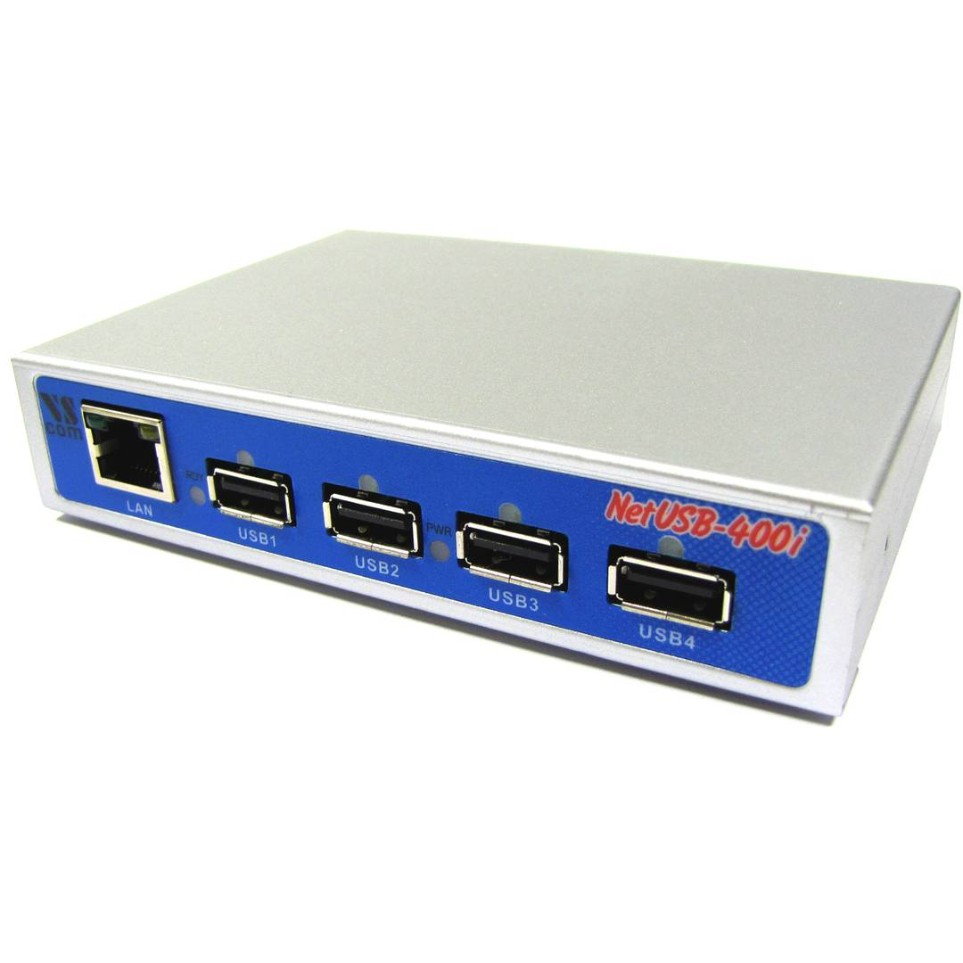 4 ports USB du serveur IP NetUSB Titan RJ45-400i (Moschip)