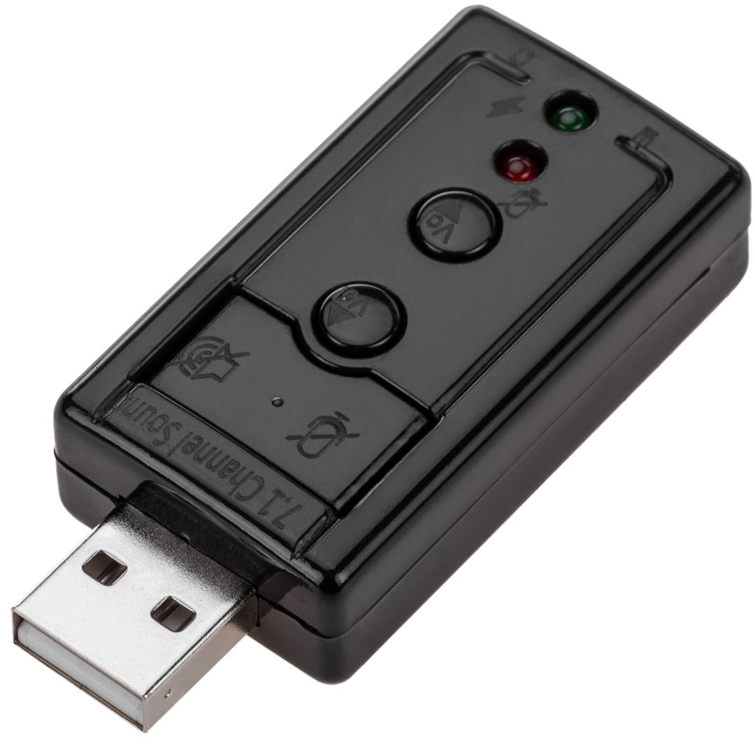 Adaptateur Audio 7.1 Virtual USB 2.0 vers 2 MiniJack 3,5 mm