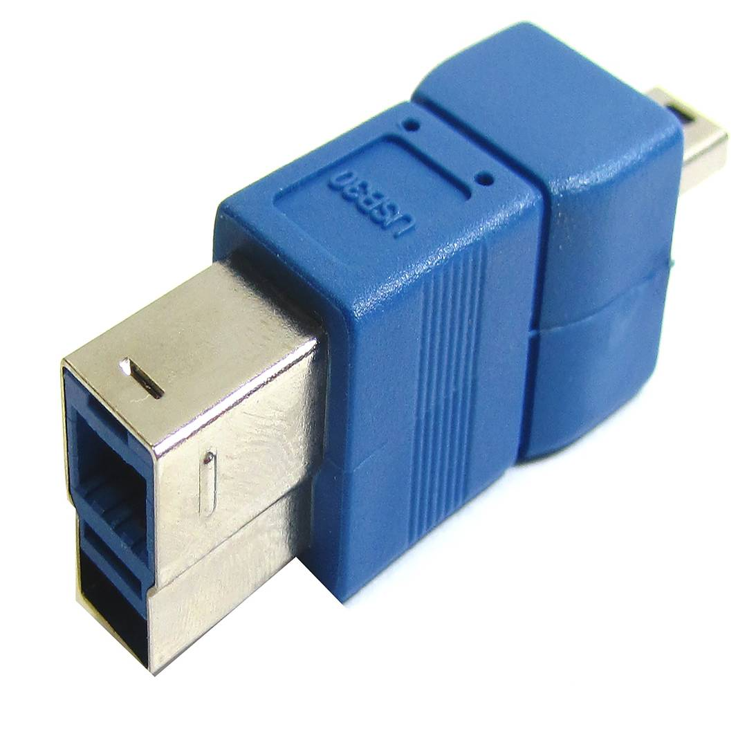 Adaptateur USB USB 3,0 à 2,0 (MiniUSB B 5 broches mâles pour B Mâle)