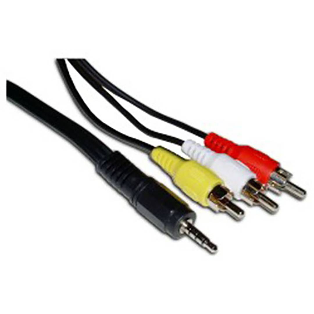 Audio/Video Camera 3m (3X-minijack-M/M-3xRCA)