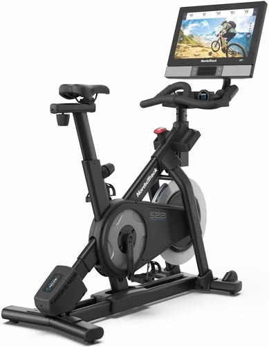 NORDICTRACK Vélo D’Appartement Studio S22I Connecté Ifit/ Écran Tactile 22″ / 24 Niveaux De Résistance