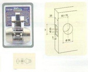 VERROU TUBULAIRE-BT+CYL-ARG-3C